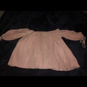 Women’s cropped off the shoulder shirt